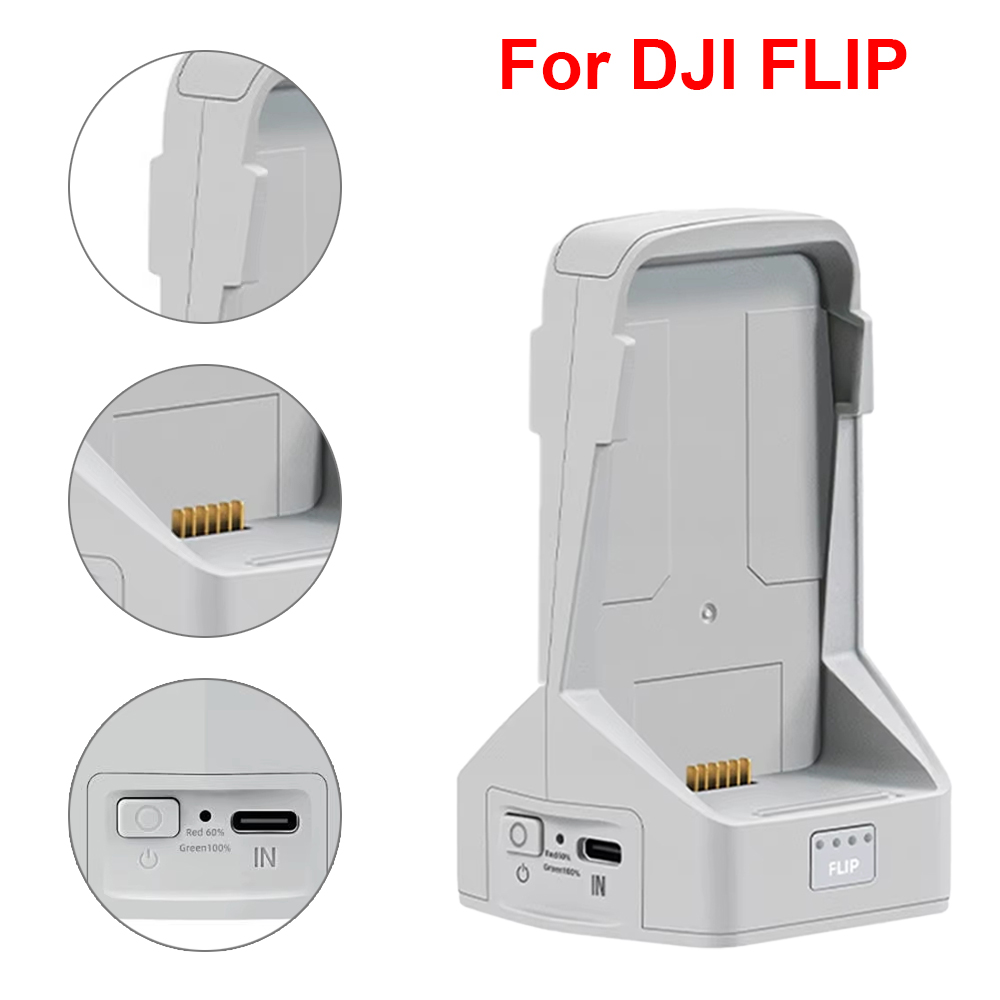 Drone Battery Adapter - Battery Charger For DJI Flip Two-way