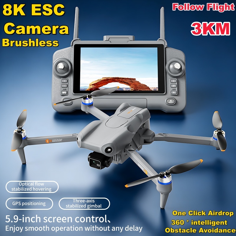 Drone Controller Screen - 5.9in Touch Screen 3 Axis Gimbal