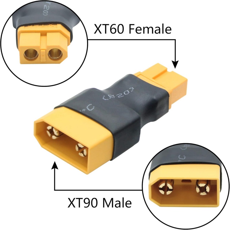 2PCS XT90 to XT60 Adapter Male - Drone Battery Adapter review and price
