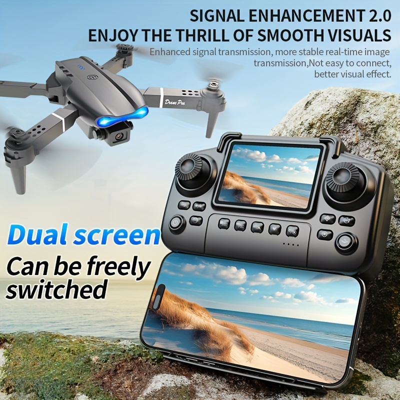 2026 Upgraded E99 PRO MAX Fold - Drone Controller Screen review and price