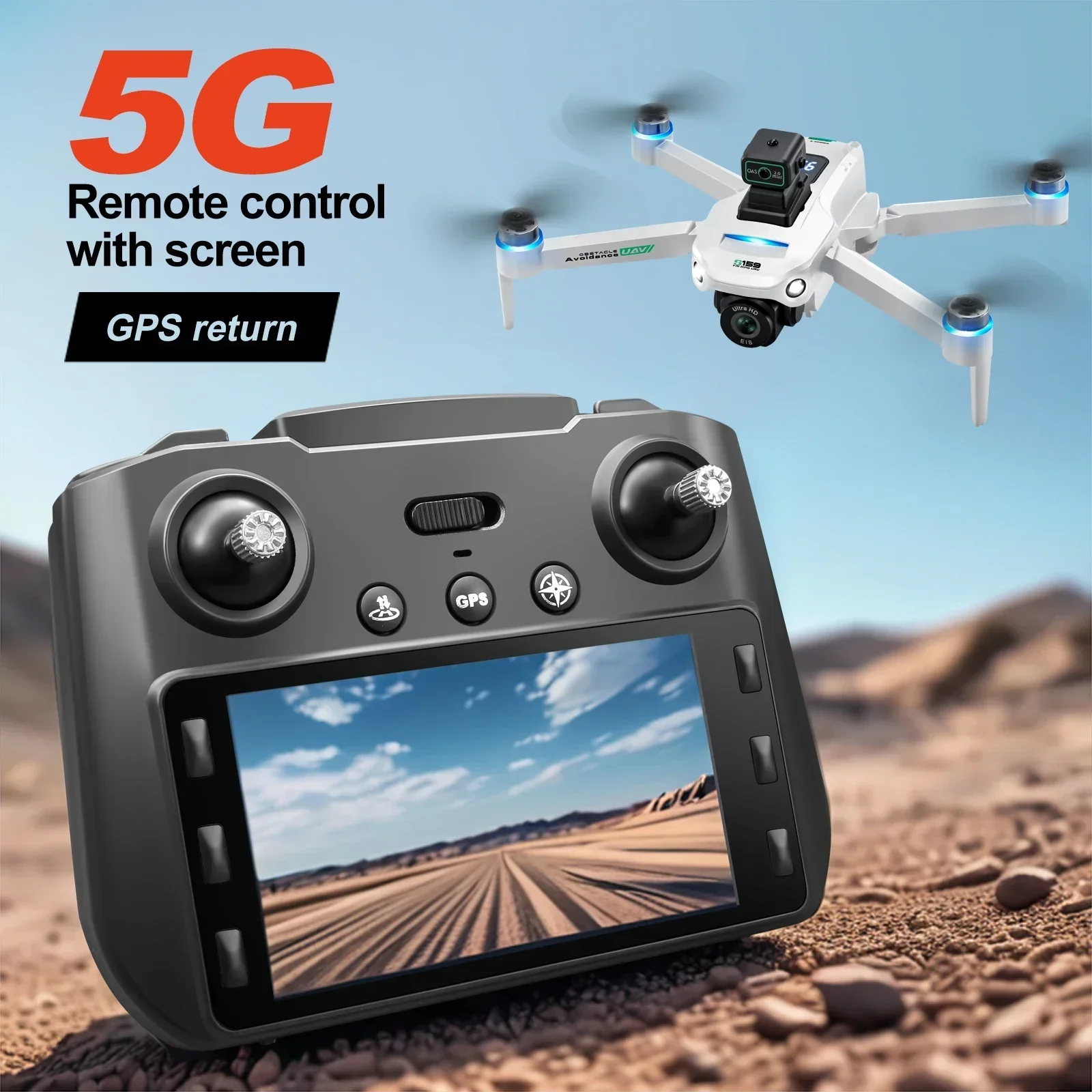 S159 GPS Drone, HD Dual Camera - Drone Controller Screen review and price
